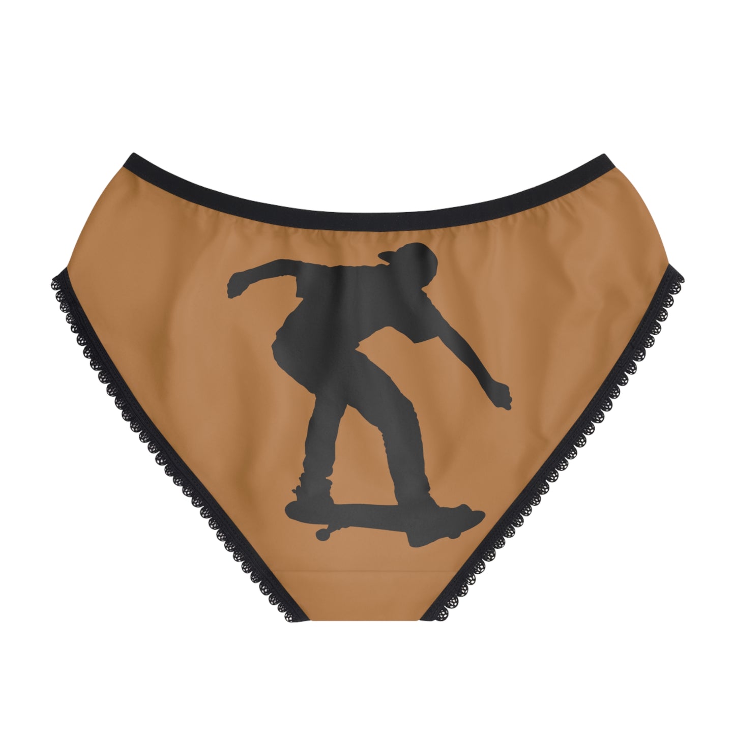 Women's Briefs: Skateboarding Lite Brown