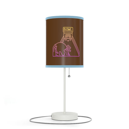 Lamp on a Stand, US|CA plug: Bowling Brown