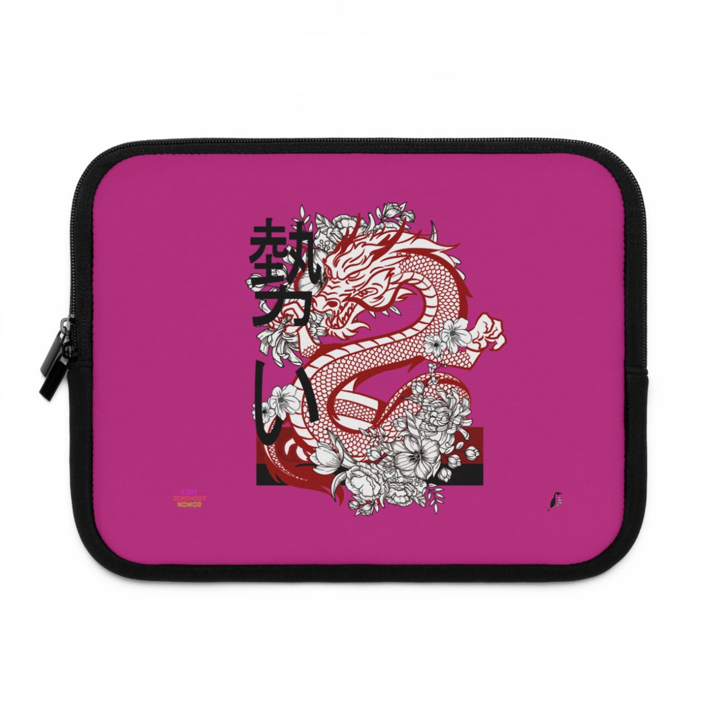 Laptop Sleeve: Dragons Pink