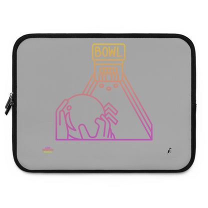 Laptop Sleeve: Bowling Lite Grey