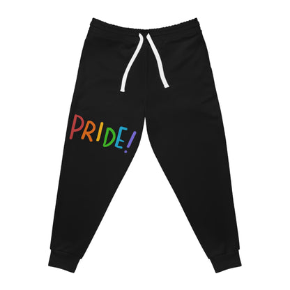 Athletic Joggers: LGBTQ Pride Black