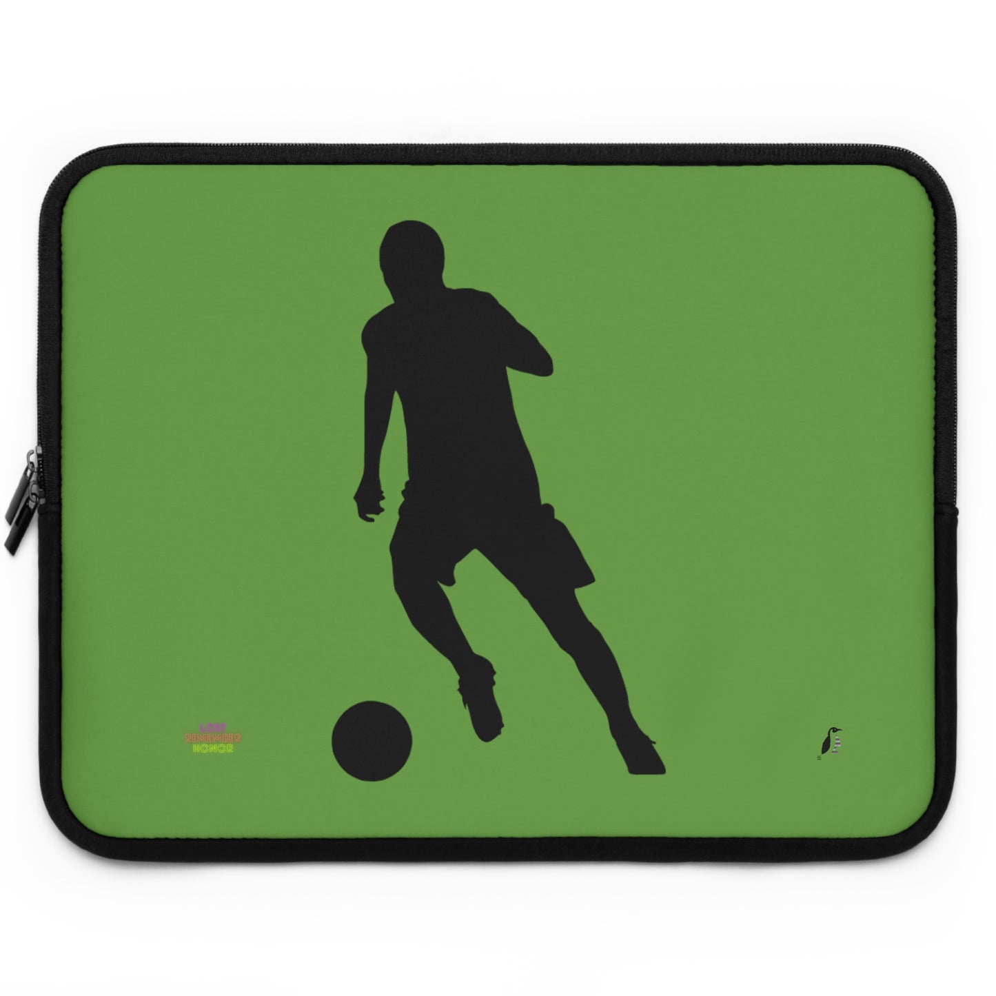 Laptop Sleeve: Soccer Green