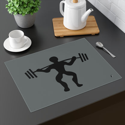 Placemat, 1pc: Weightlifting Dark Grey