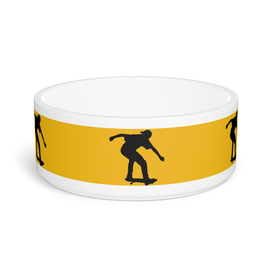 Pet Bowl: Skateboarding Yellow