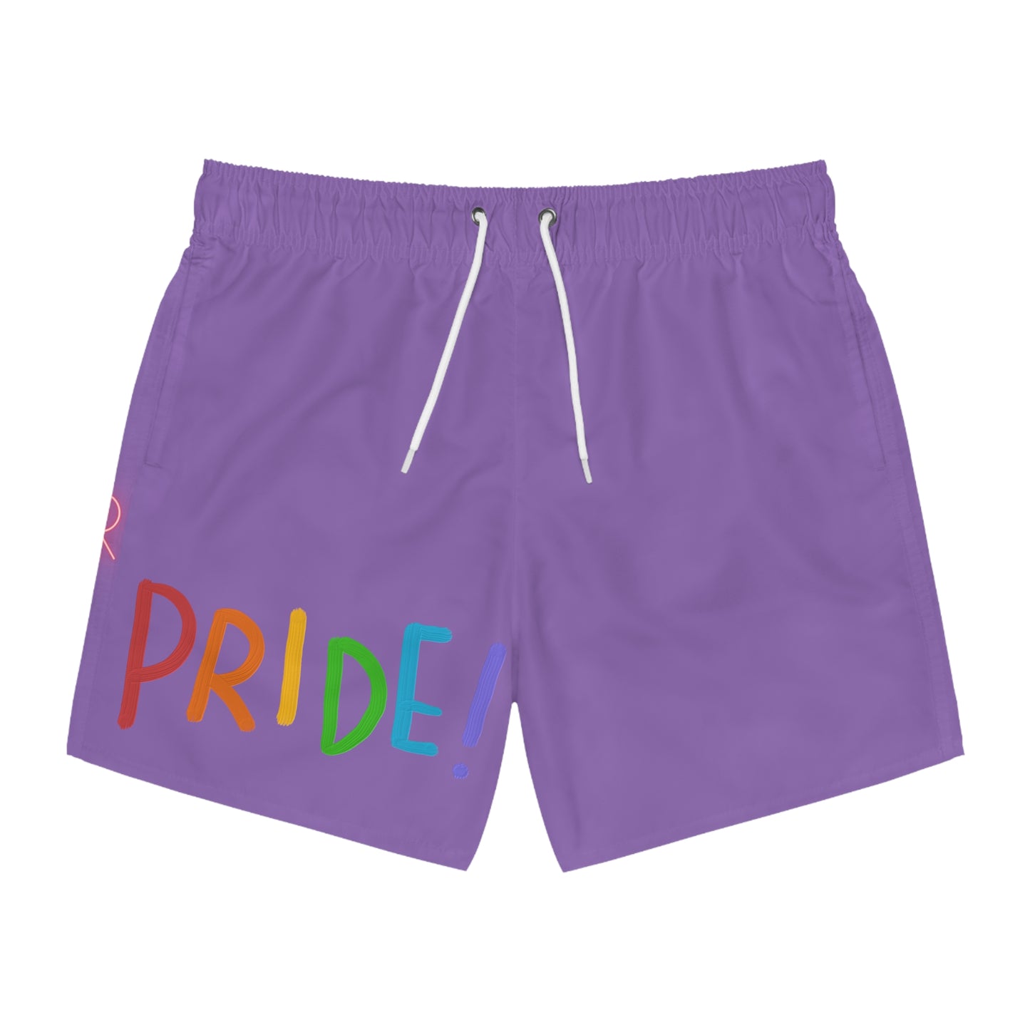 Swim Trunks: LGBTQ Pride Lite Purple