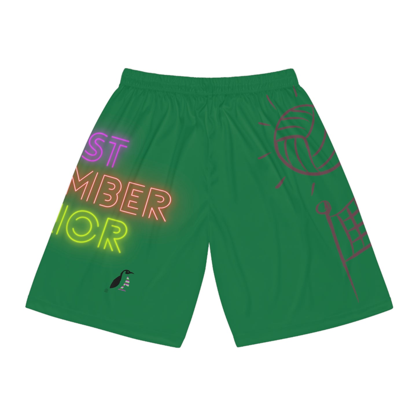 Basketball Shorts: Volleyball Dark Green