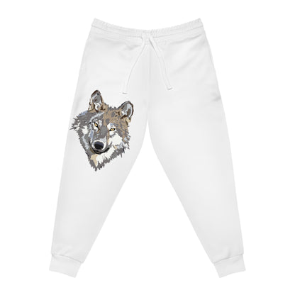 Athletic Joggers: Wolves White