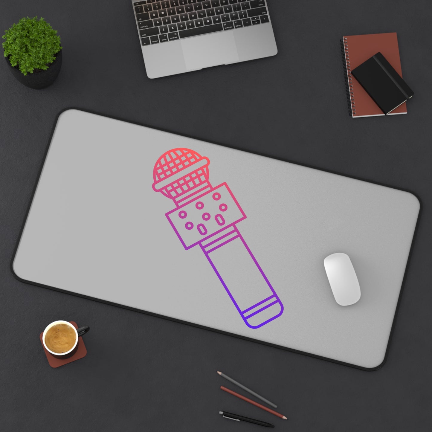 Desk Mat: Music Lite Grey