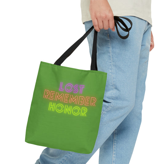 Tote Bag: Lost Remember Honor Green