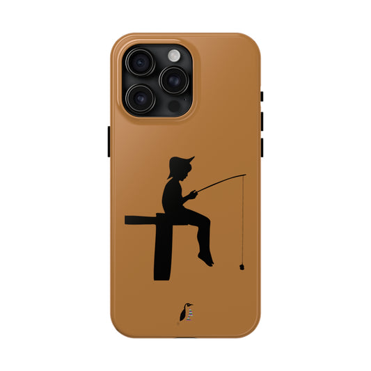 Tough Phone Cases (for iPhones): Fishing Lite Brown