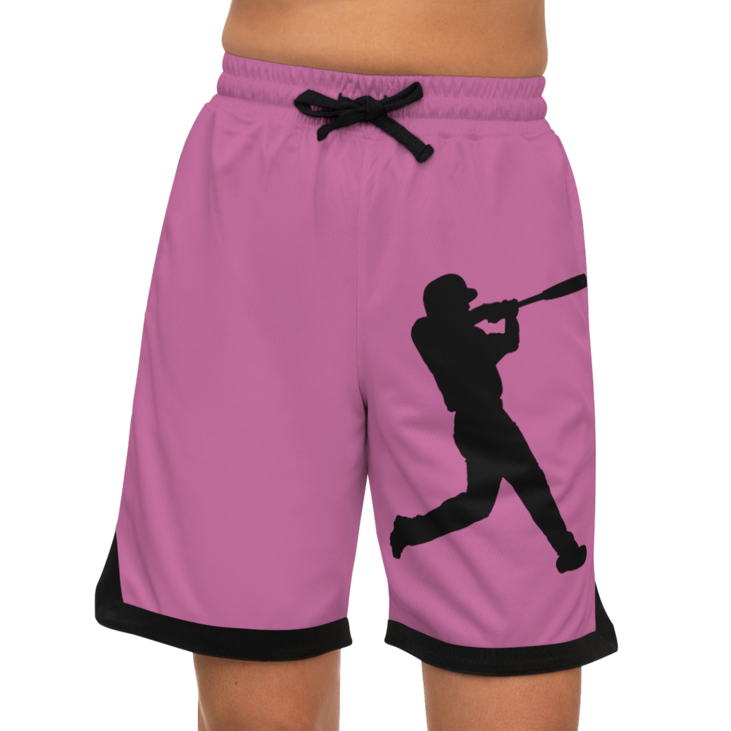 Basketball Rib Shorts: Baseball Lite Pink