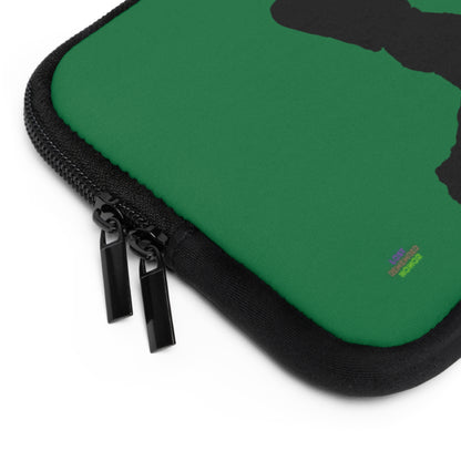 Laptop Sleeve: Baseball Dark Green