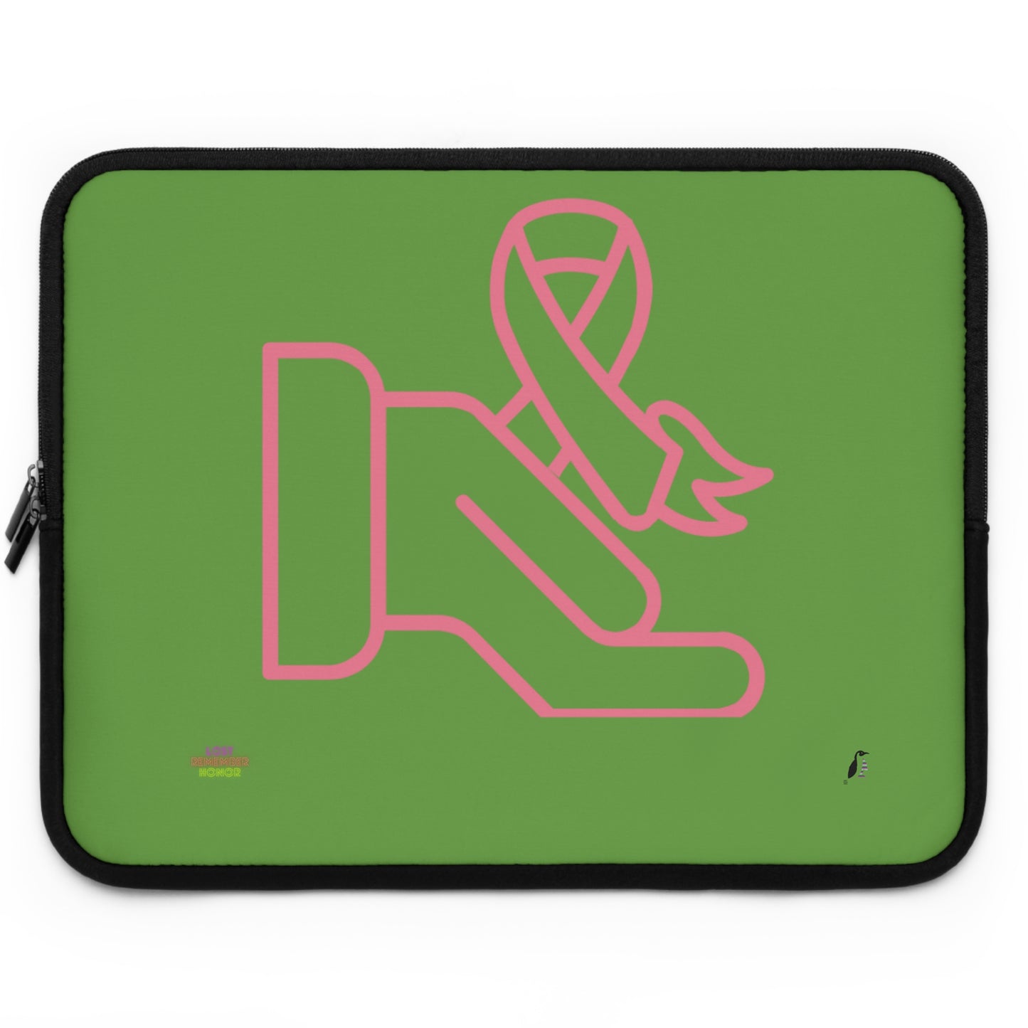 Laptop Sleeve: Fight Cancer Green