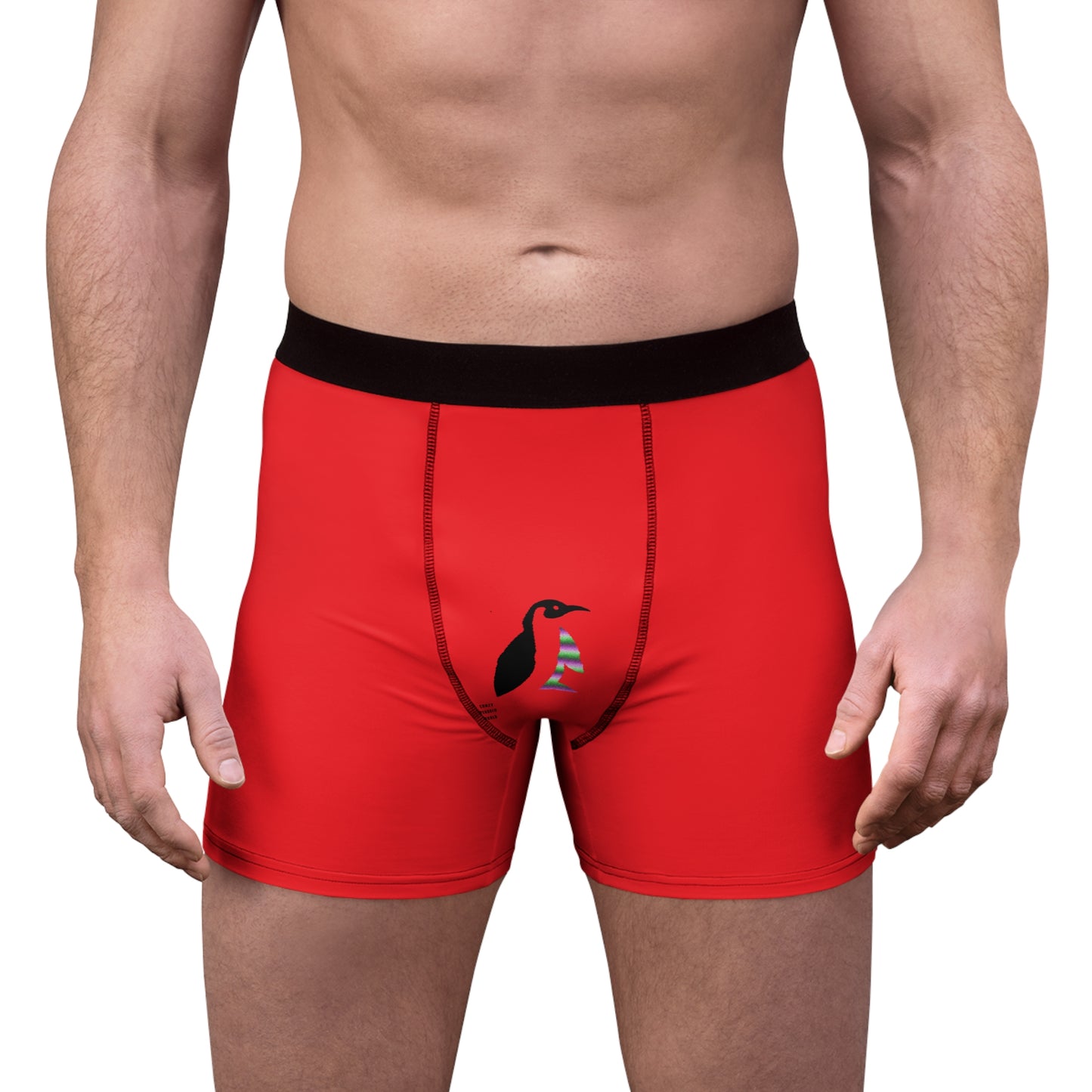 Men's Boxer Briefs: Music Red