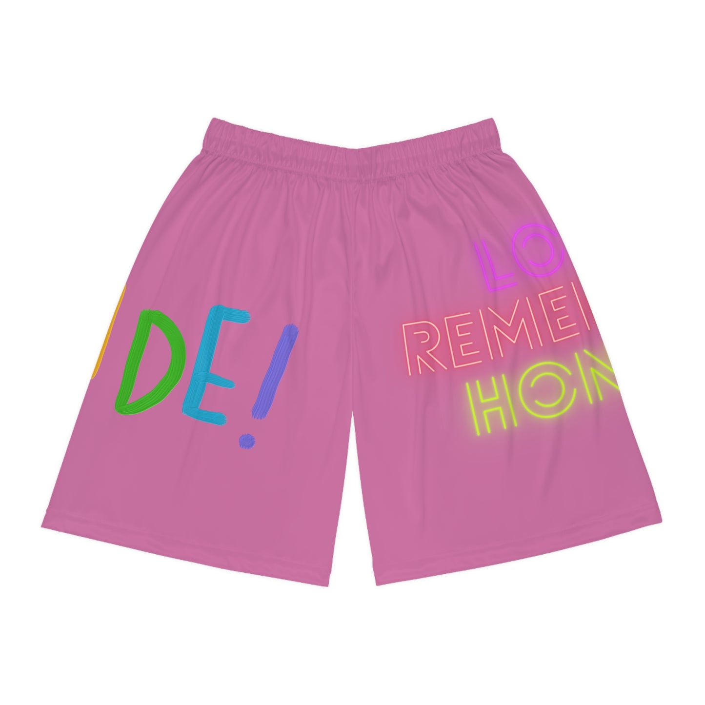 Basketball Shorts: LGBTQ Pride Lite Pink