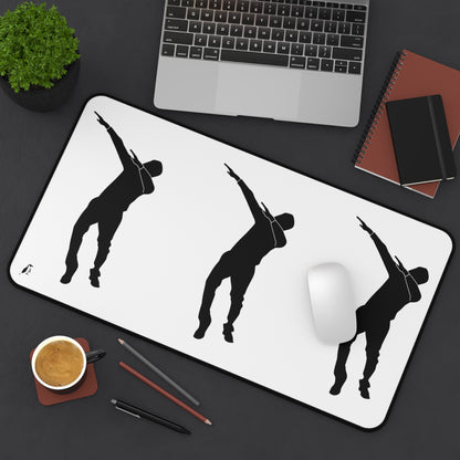 Desk Mat: Dance White