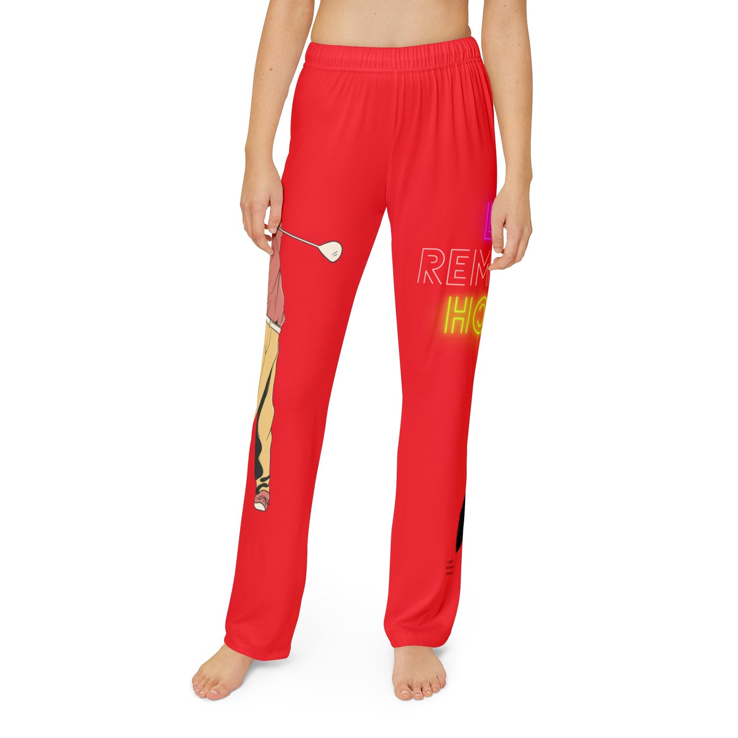 Kids Pajama Pants: Golf Red