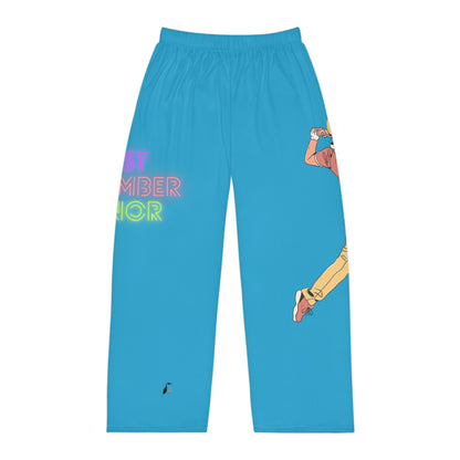 Men's Pajama Pants: Golf Turquoise