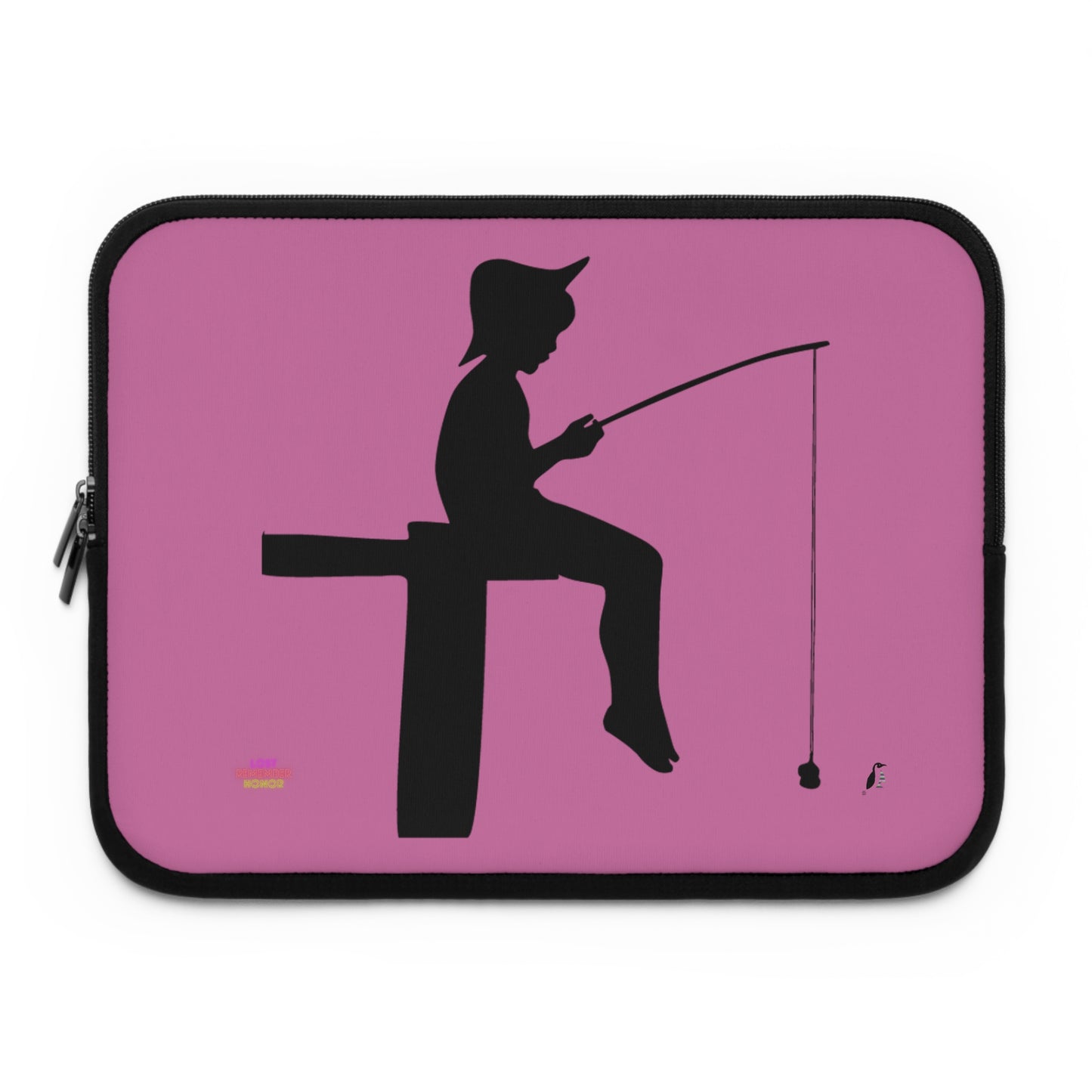 Laptop Sleeve: Fishing Lite Pink