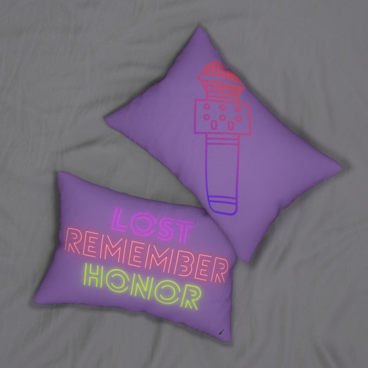 Spun Polyester Lumbar Pillow: Music Lite Purple