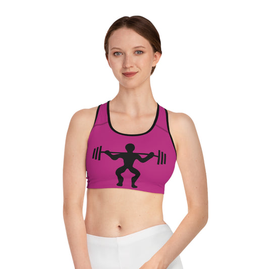 Sports Bra: Weightlifting Pink