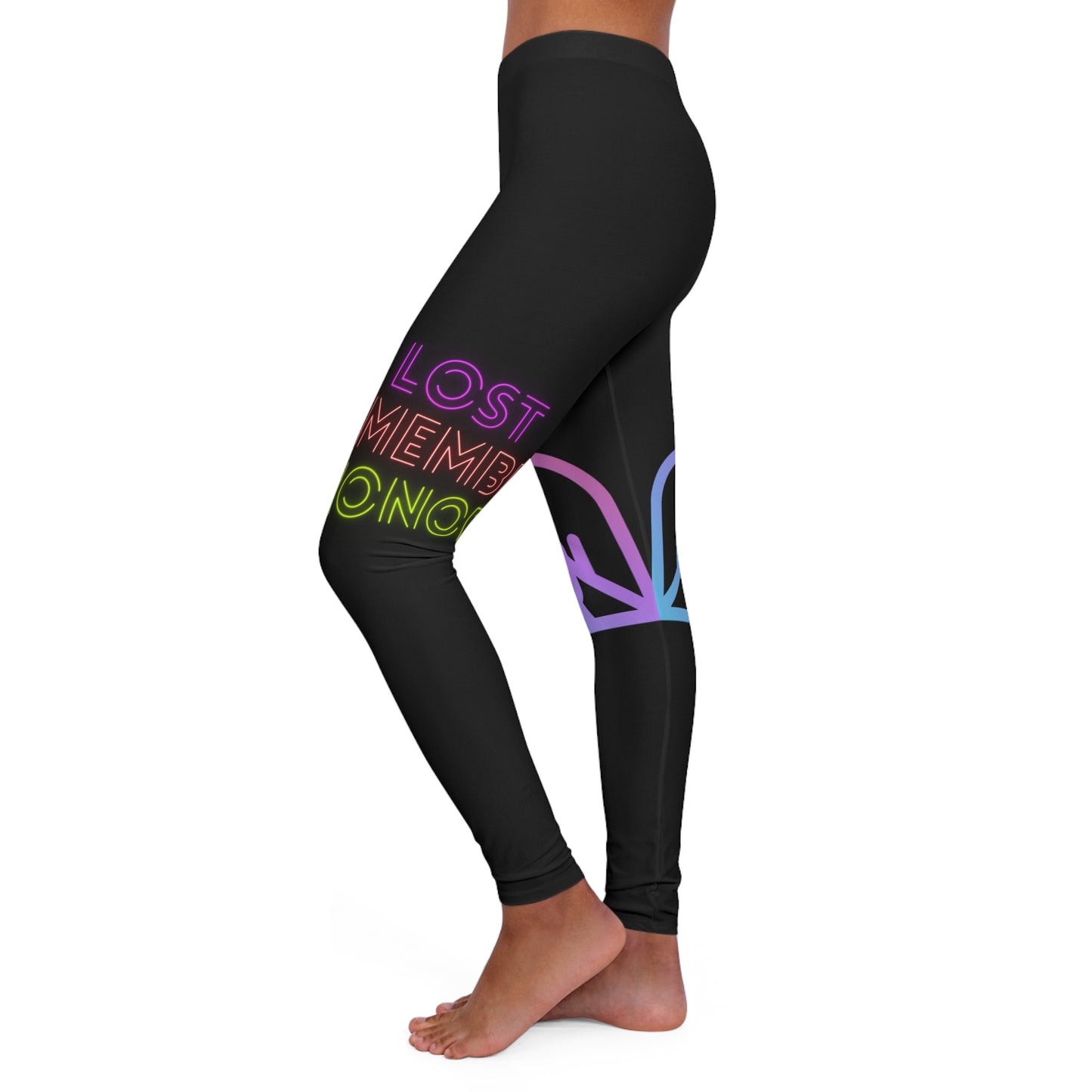 Women's Spandex Leggings: Gaming Black