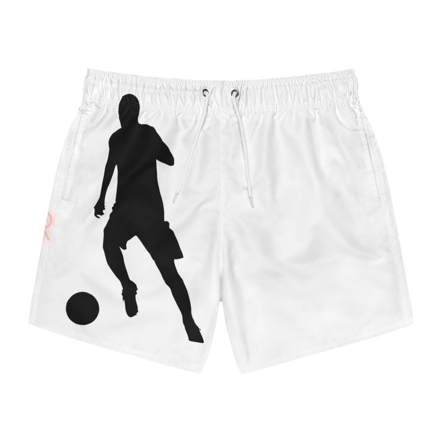 Swim Trunks: Soccer White