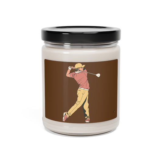 Scented Soy Candle, 9oz: Golf Brown