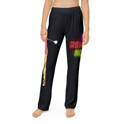 Kids Pajama Pants: Golf Black