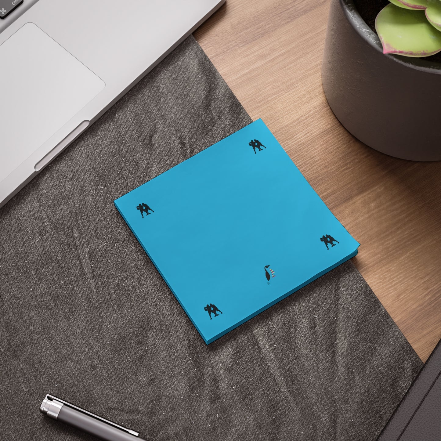 Post-it® Note Pads: Basketball Turquoise