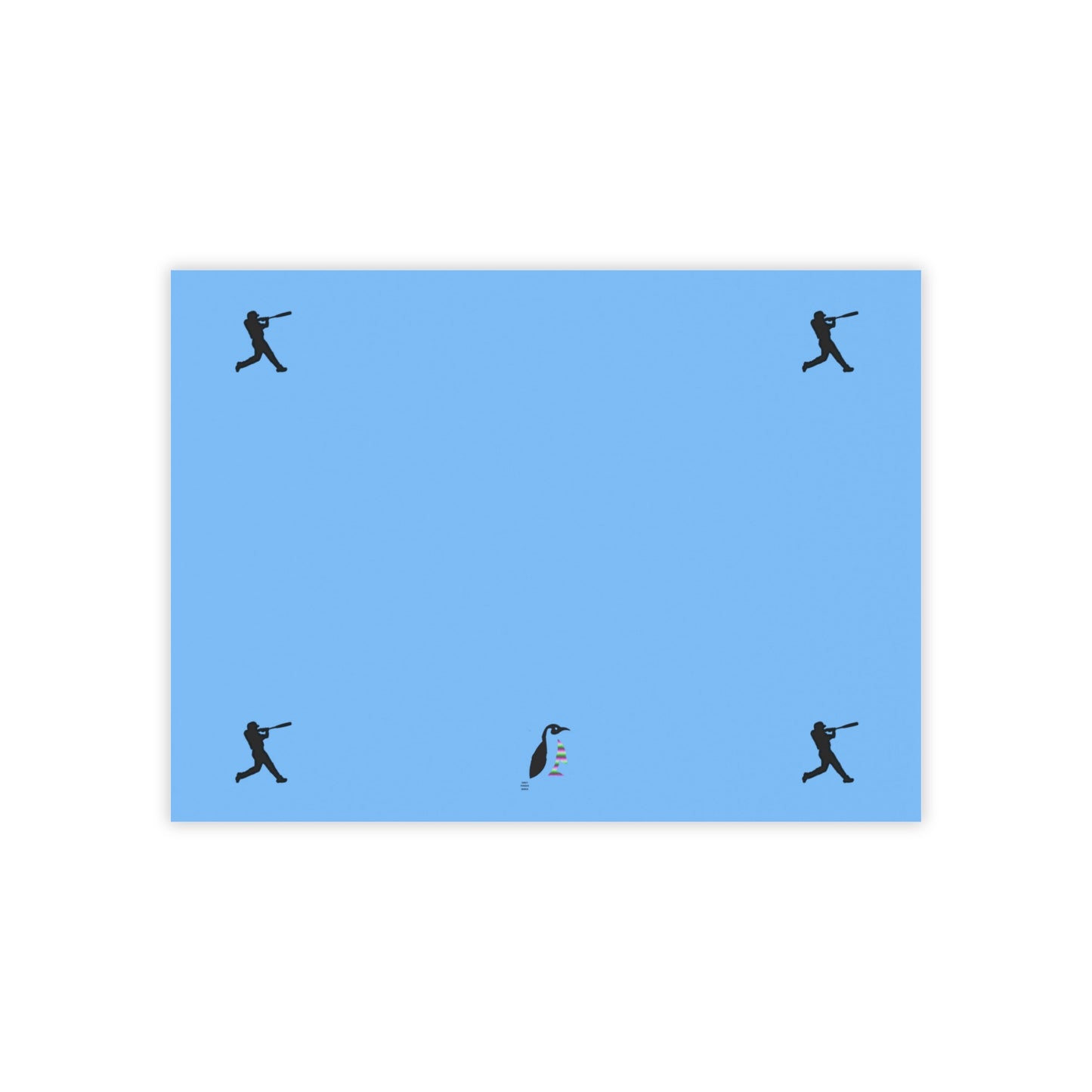 Post-it® Note Pads: Baseball Lite Blue