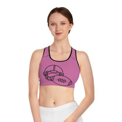 Sports Bra: Football Lite Pink