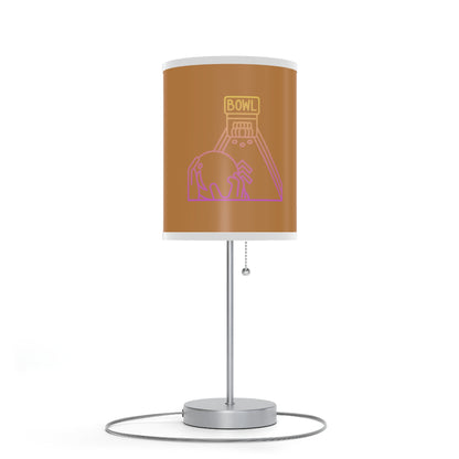 Lamp on a Stand, US|CA plug: Bowling Lite Brown 