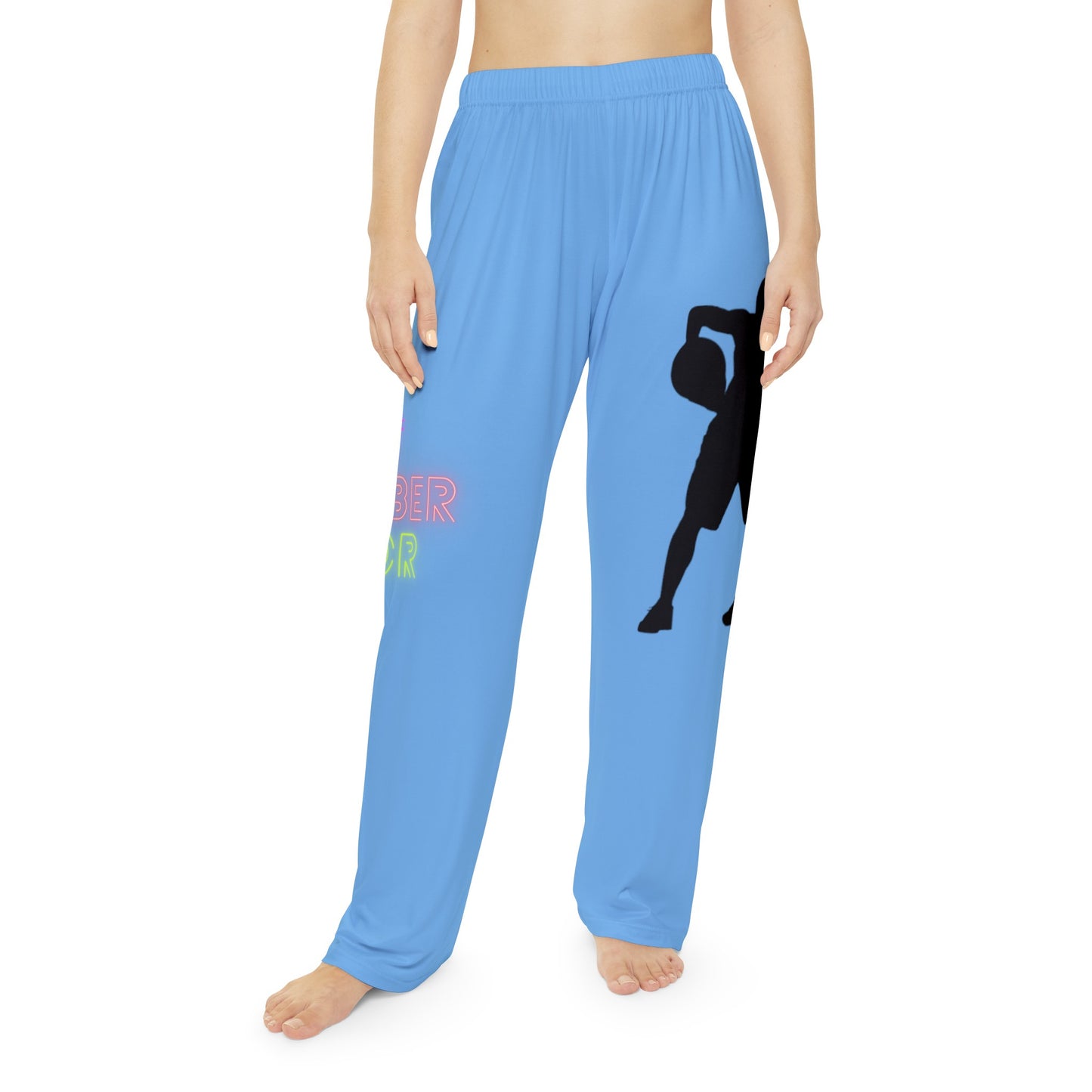 Women's Pajama Pants: Basketball Lite Blue