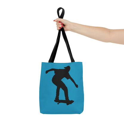 Tote Bag: Skateboarding Turquoise