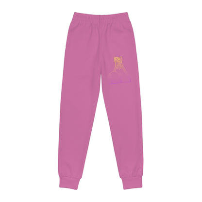 Youth Joggers: Bowling Lite Pink