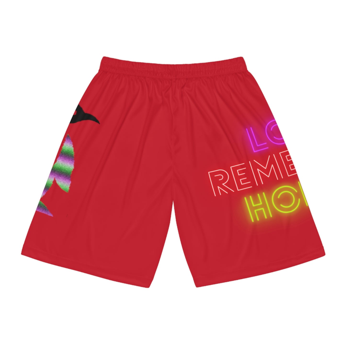 Basketball Shorts: Lost Remember Honor Dark Red