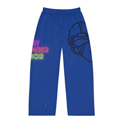 Men's Pajama Pants: Football Dark Blue