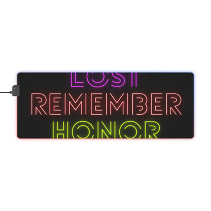 LED Gaming Mouse Pad: Lost Remember Honor Black