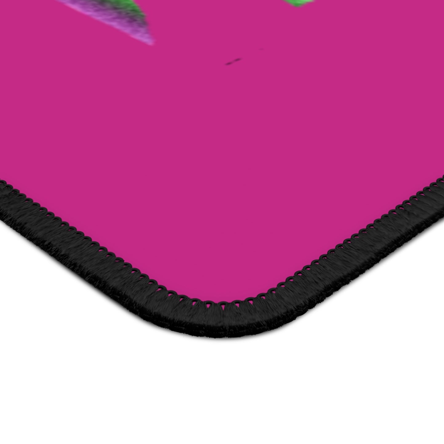 Gaming Mouse Pad: Crazy Penguin World Logo Pink