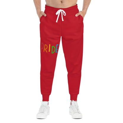 Athletic Joggers: LGBTQ Pride Dark Red