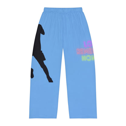 Men's Pajama Pants: Soccer Lite Blue