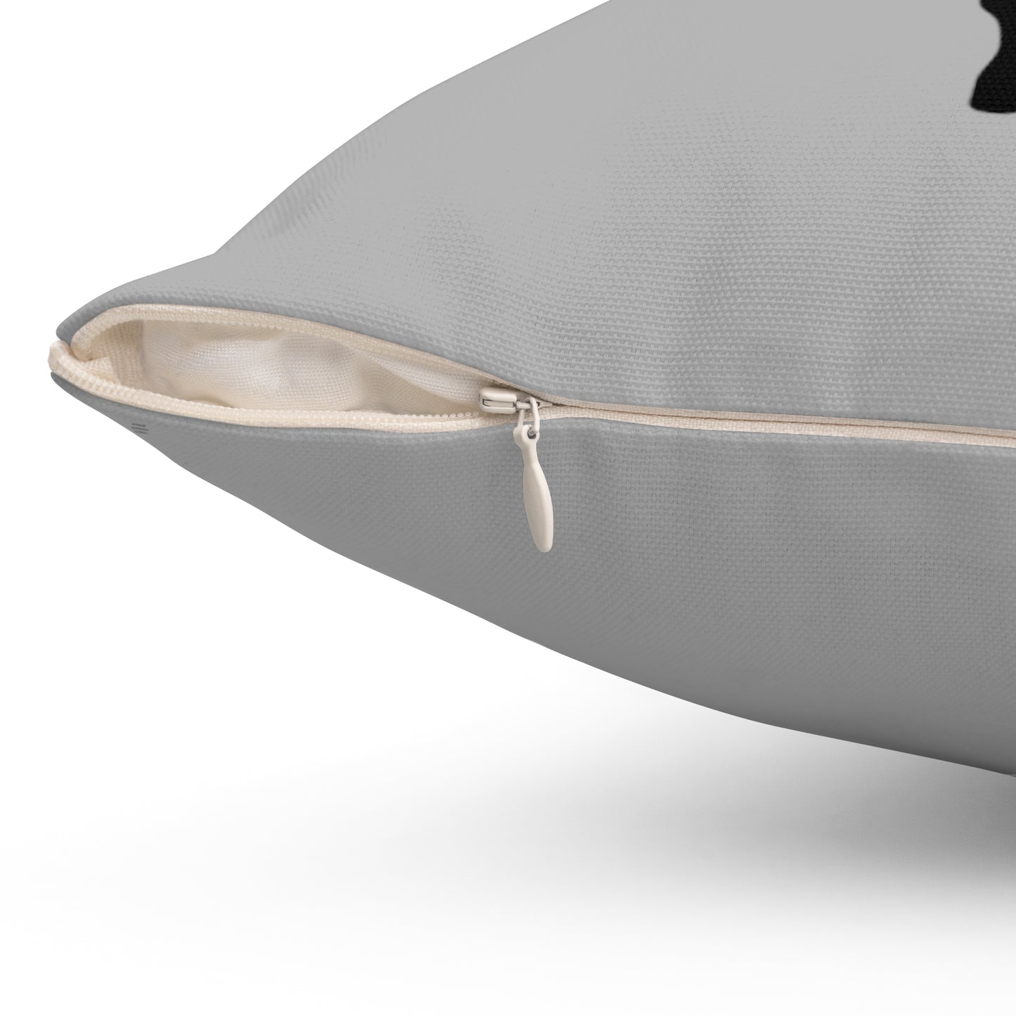 Spun Polyester Square Pillow: Dance Lite Grey
