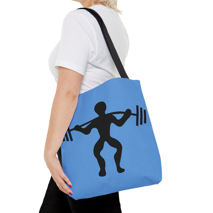 Tote Bag: Weightlifting Lite Blue