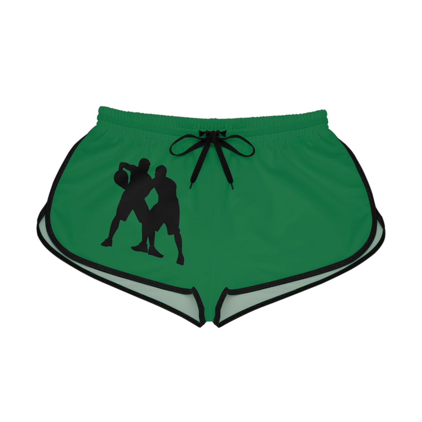 Women's Relaxed Shorts: Basketball Dark Green