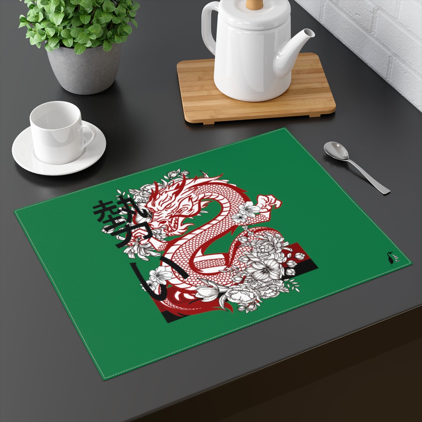 Placemat, 1pc; Dragons Dark Green