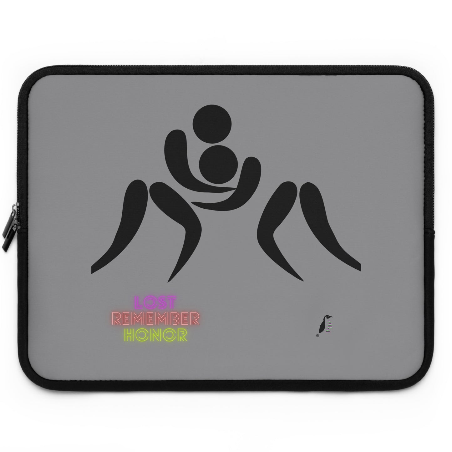 Laptop Sleeve: Wrestling Grey