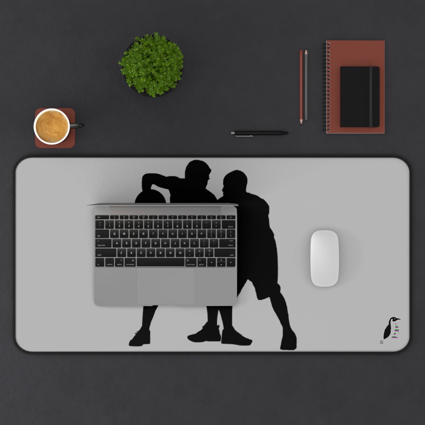 Desk Mat: Basketball Lite Grey