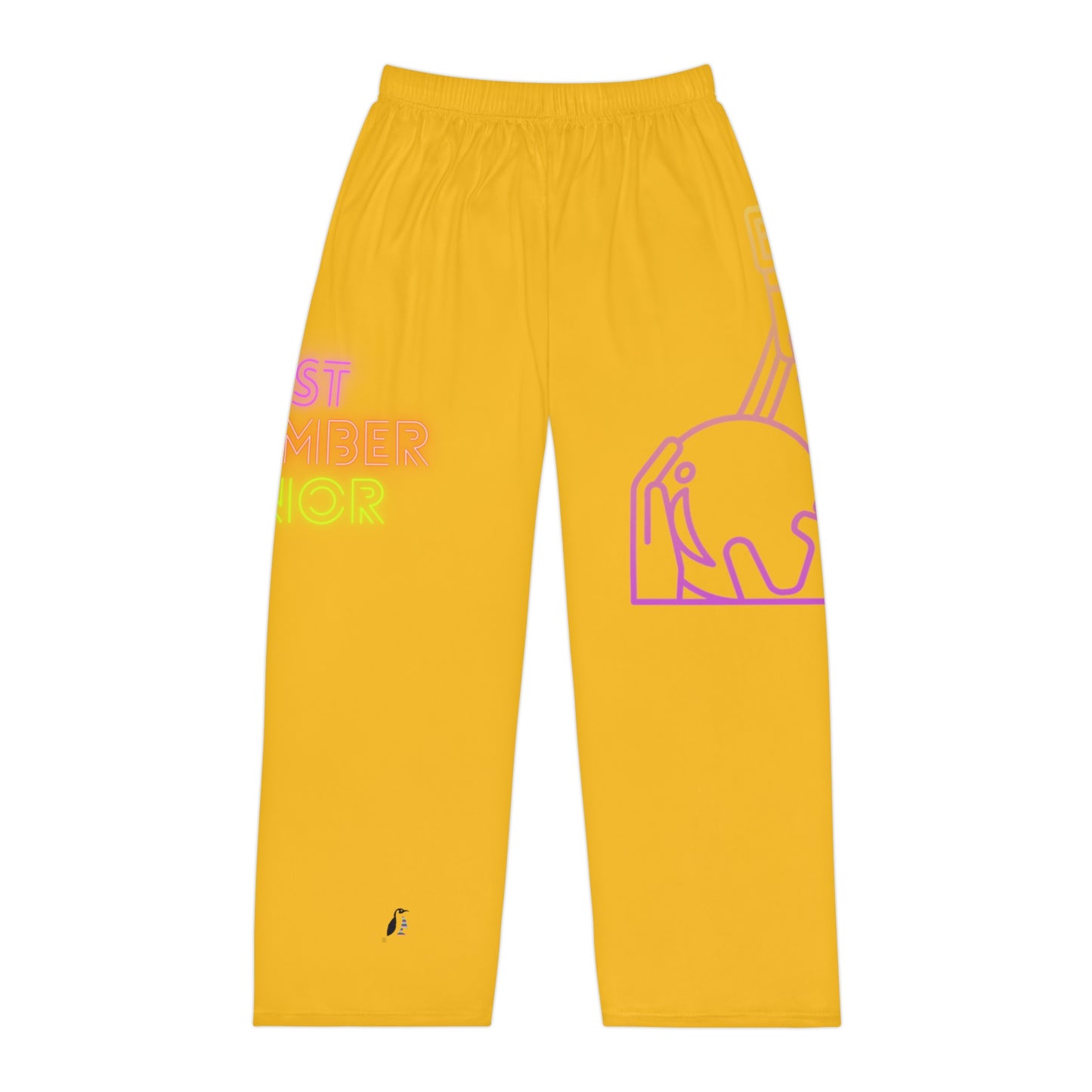 Men's Pajama Pants: Bowling Yellow