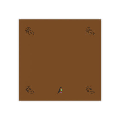 Post-it® Note Pads: Football Brown